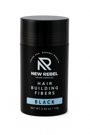 New Rebel Hair Building Fibers Black 12 g - Hairwaxshop